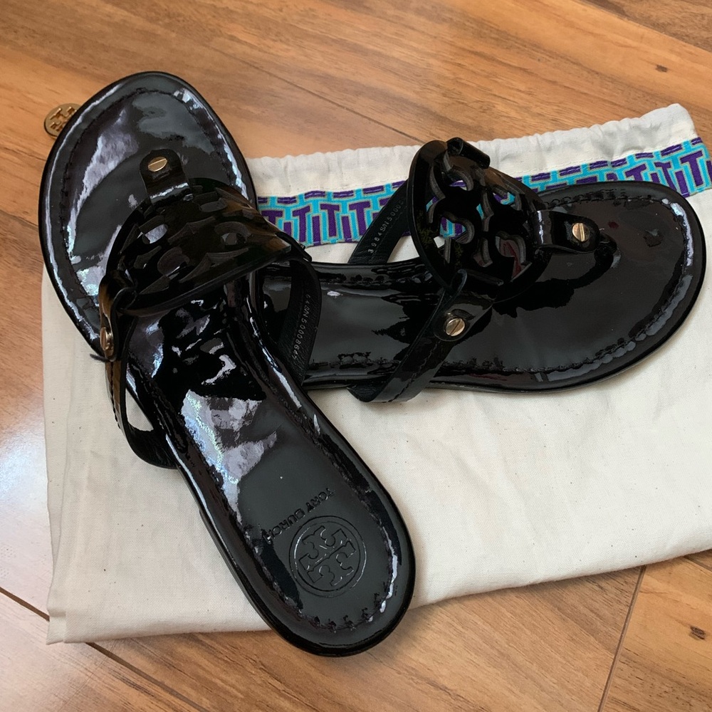 Authentic Miller Sandals Patent Leather size 7.5